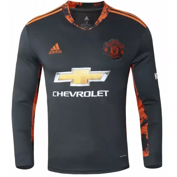 Camisa oficial Adidas Manchester United 2020 2021 I Goleiro manga comprida