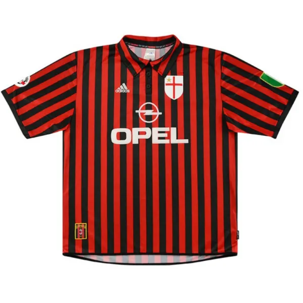 Camisa retro Adidas Milan 1999 2000 I jogador