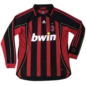 Camisa retro Adidas Milan 2006 2007 I jogador manga comprida