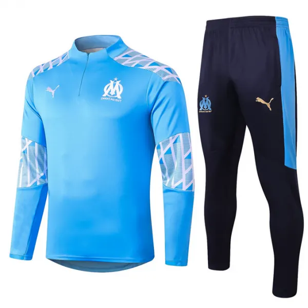 Kit treinamento oficial Puma Olympique de Marseille 2020 2021 Azul