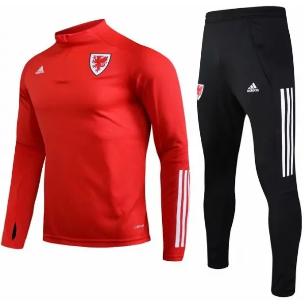 Kit treinamento oficial Adidas seleção do País de Gales 2019 2020 Branco