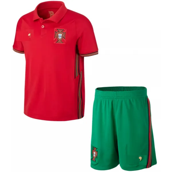 Kit infantil seleção de Portugal 2020 2021 I Home jogador