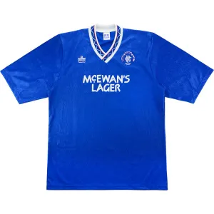 Camisa retro Admiral  Rangers FC 1990 1992 I jogador