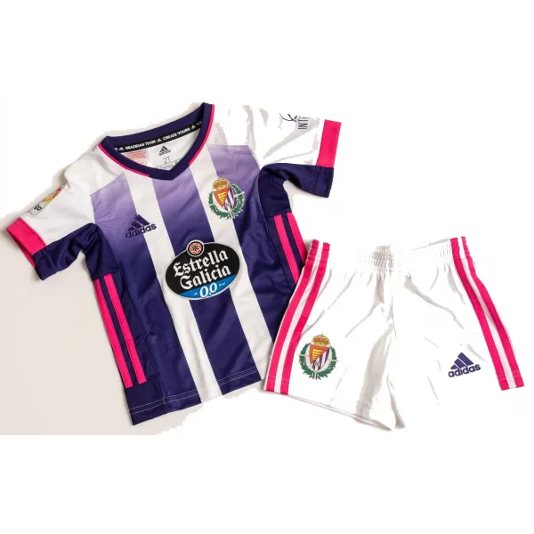 Kit infantil oficial Adidas Real Valladolid 2020 2021 I Jogador