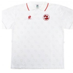 Camisa II Seleção da Suíça 1994 Lotto Retro