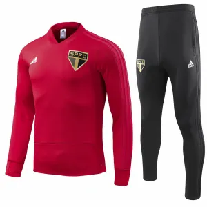 Kit treinamento oficial Adidas São Paulo 2018 vermelho e preto