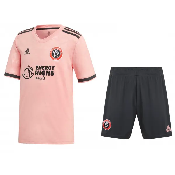Kit infantil oficial Adidas Sheffield  United 2020 2021 II Jogador