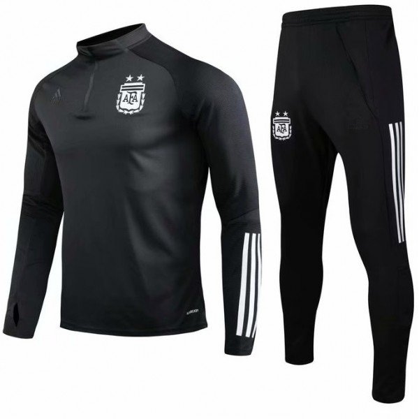 Kit treinamento oficial Adidas seleção da Argentina 2019 2020 Preto
