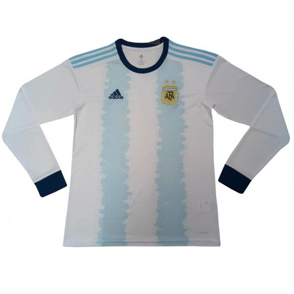 Camisa oficial Adidas seleção da Argentina 2019 I jogador manga comprida
