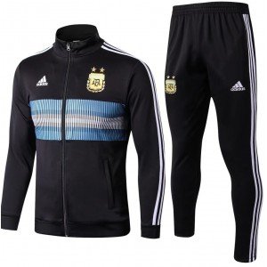 Kit treinamento oficial Adidas seleção da Argentina 2018 preto