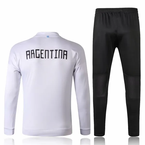Kit treinamento oficial Adidas seleção da Argentina 2018 branco e preto