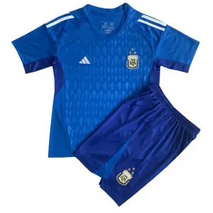 Kit infantil Goleiro III Seleção da Argentina 2022 Adidas oficial 
