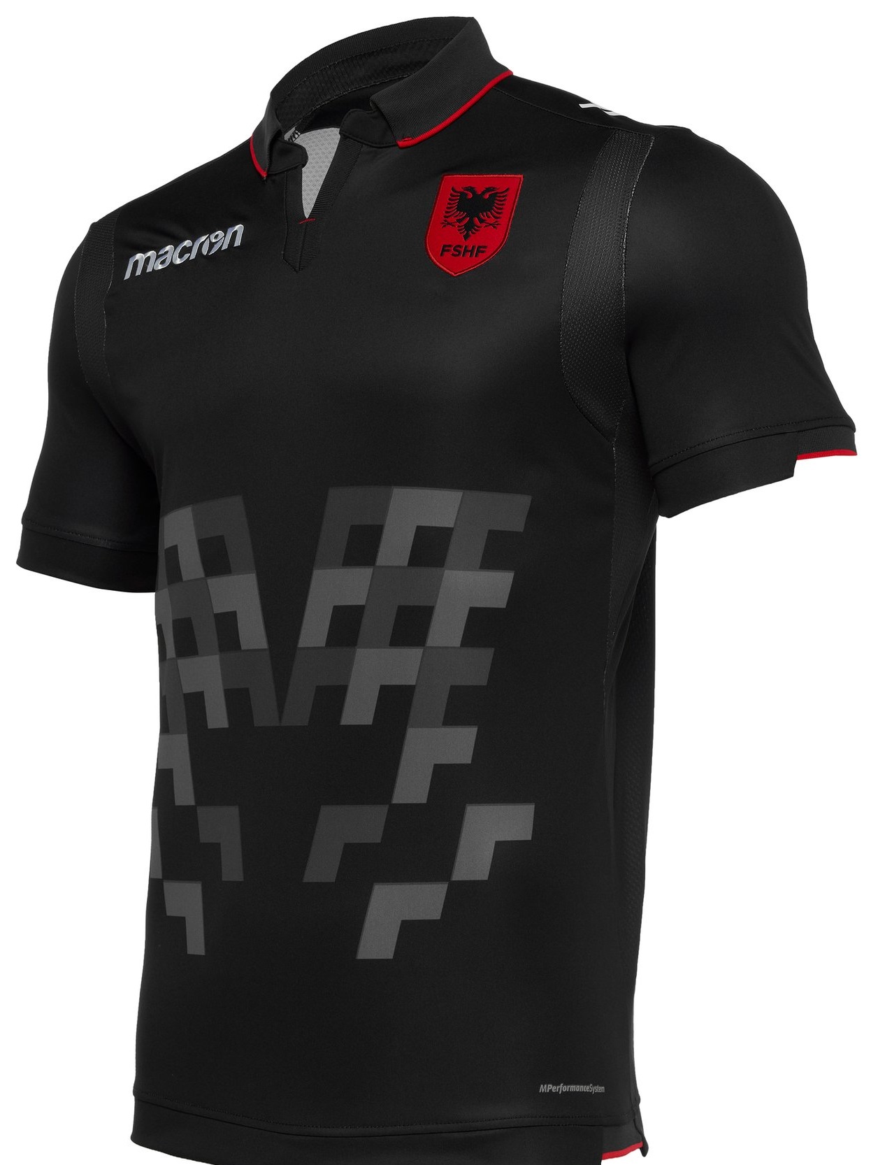 Camisa oficial Macron seleção da Albania 2019 III jogador