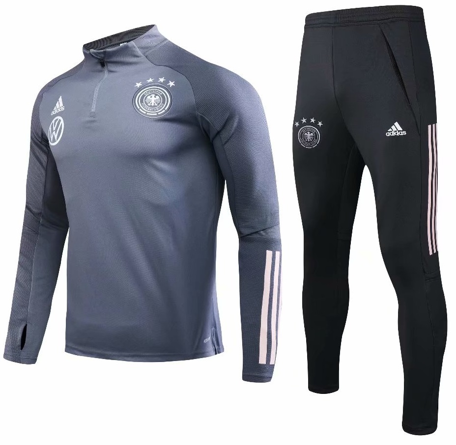 Kit treinamento oficial Adidas seleção da Alemanha 2019 2020 Cinza