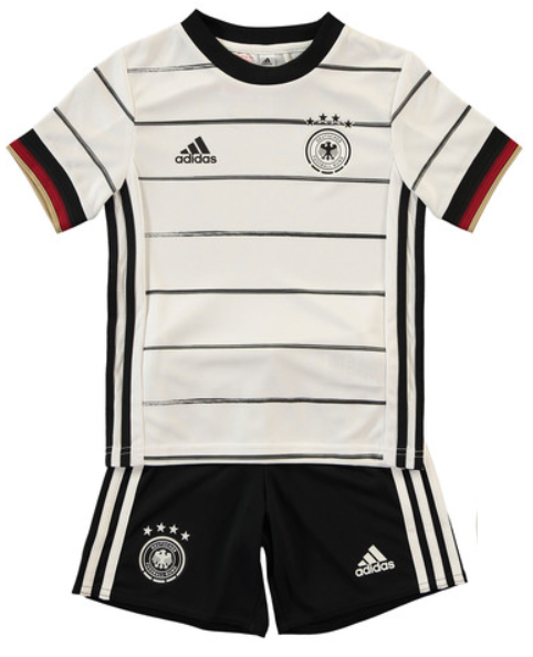 Kit infantil oficial Adidas seleção da Alemanha 2020 2021 I jogador