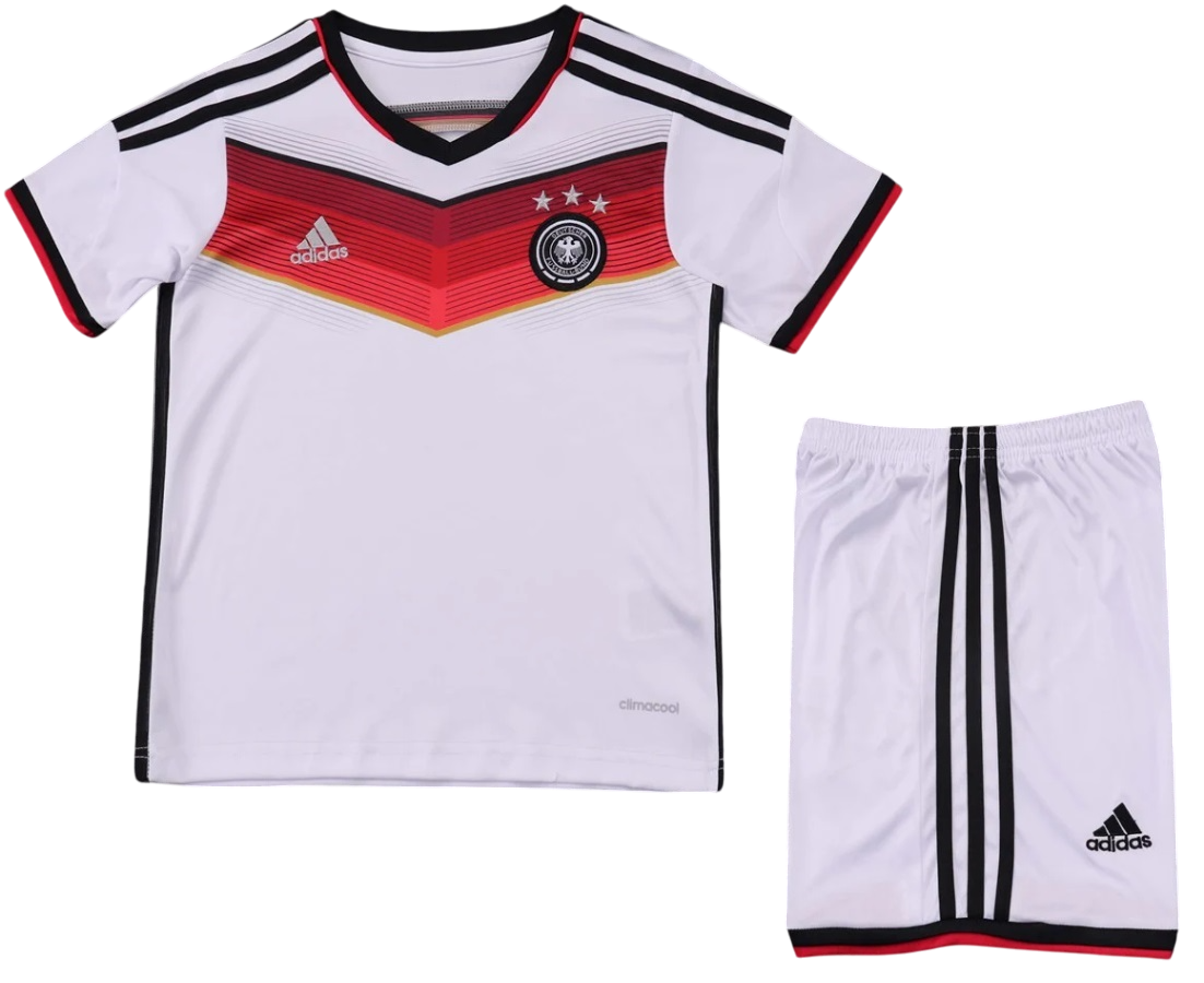 Kit infantil I Seleção da Alemanha 2014 Adidas retro 