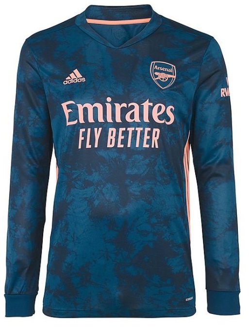 Camisa oficial Adidas Arsenal 2020 2021 III jogador manga comprida