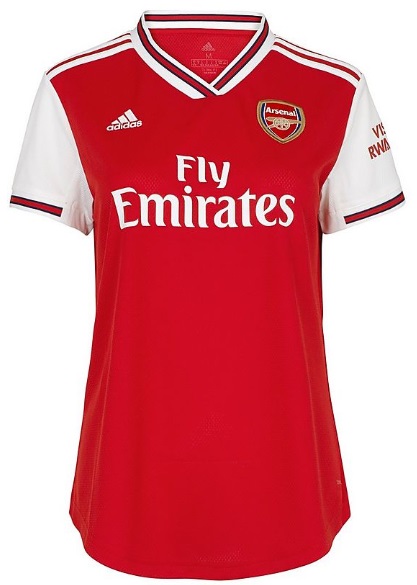 Camisa feminina oficial Adidas Arsenal 2019 2020 I jogador