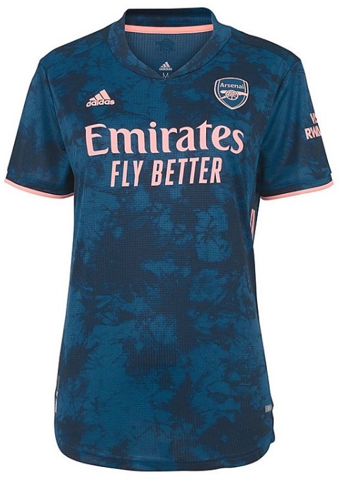 Camisa feminina oficial Adidas Arsenal 2020 2021 III jogador