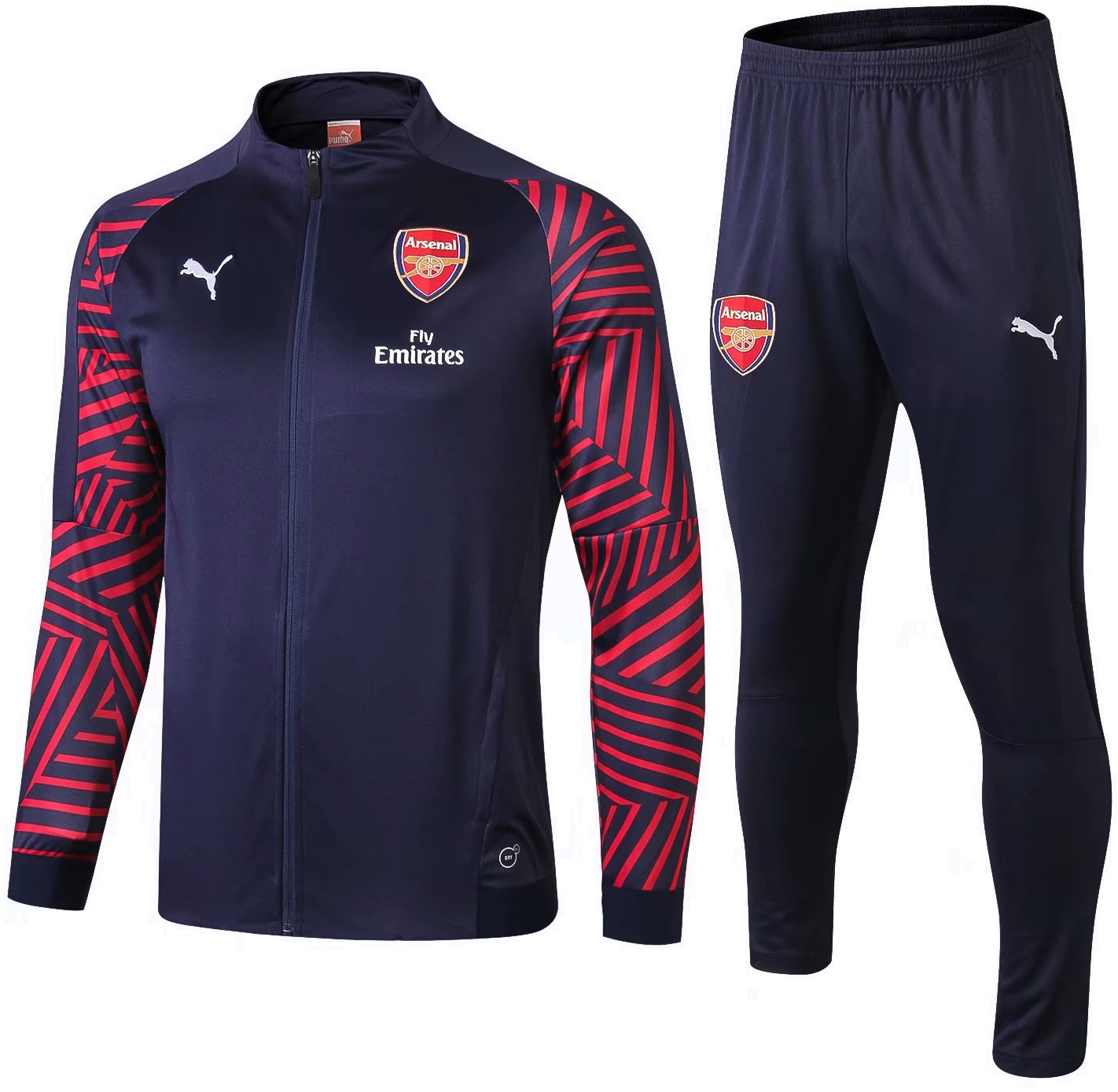 Kit treinamento oficial Puma Arsenal 2018 2019 azul e vermelho