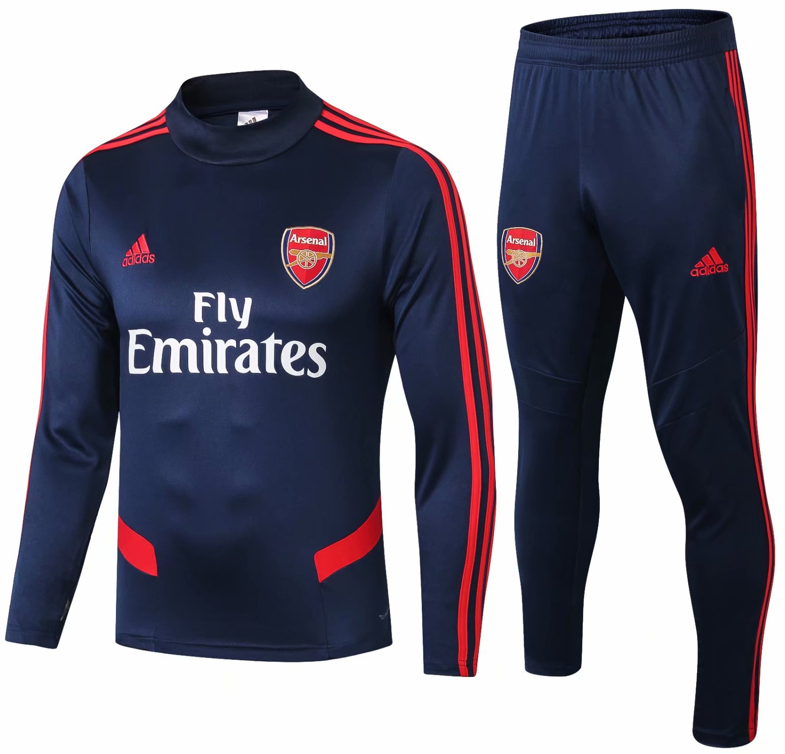 Kit treinamento oficial Adidas Arsenal 2019 2020 azul e vermelho
