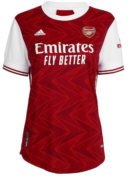 Camisa feminina oficial Adidas Arsenal 2020 2021 I jogador