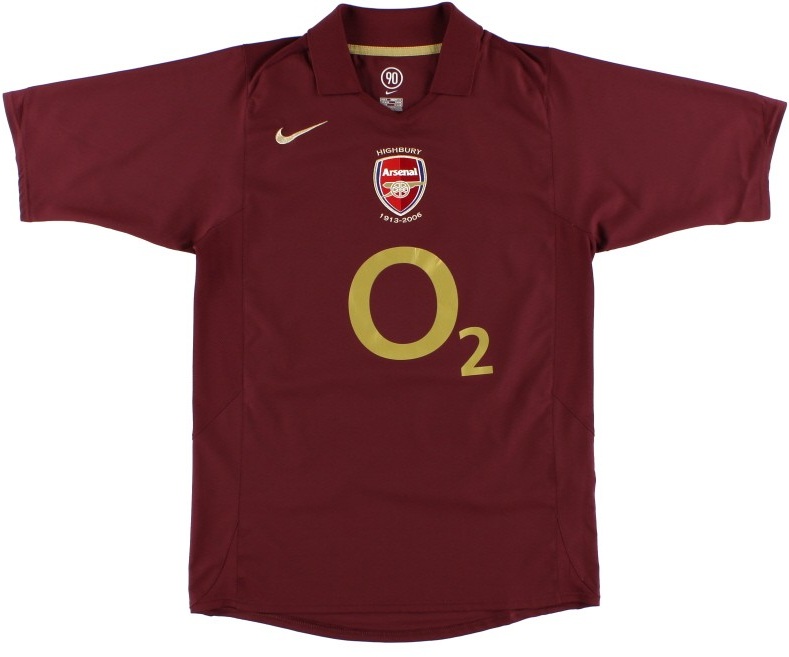 Camisa I Arsenal 2005 2006 Home retro 