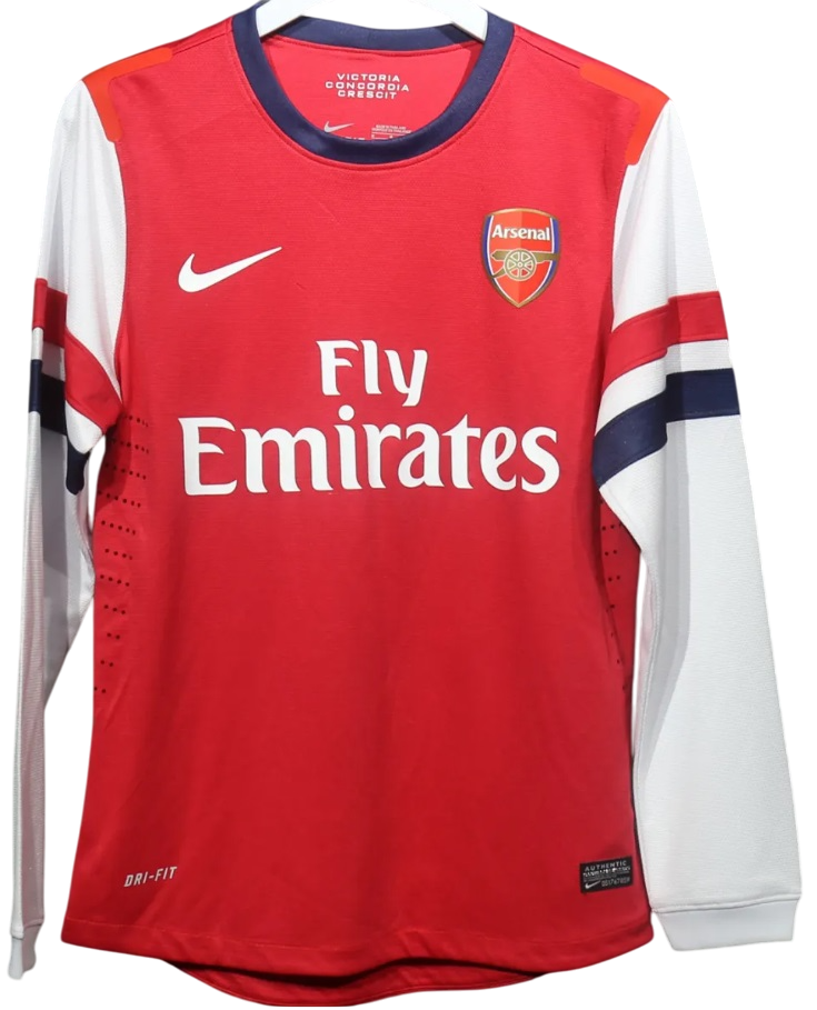 Camisa I Arsenal 2012 2013 Home retro manga comprida