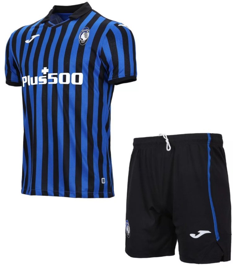 Kit infantil oficial Joma Atalanta 2020 2021 Champions League