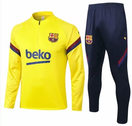 Kit treinamento Barcelona 2020 2021 Amarelo 