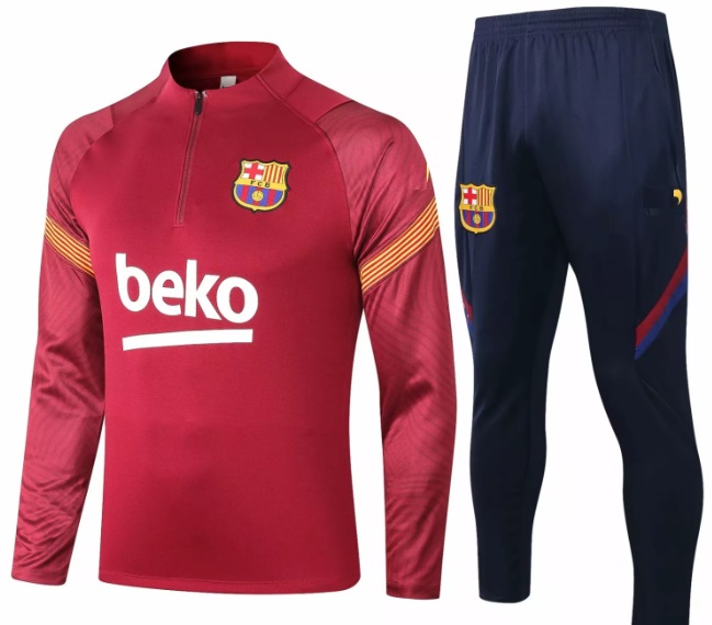 Kit treinamento Barcelona 2020 2021 Vermelho
