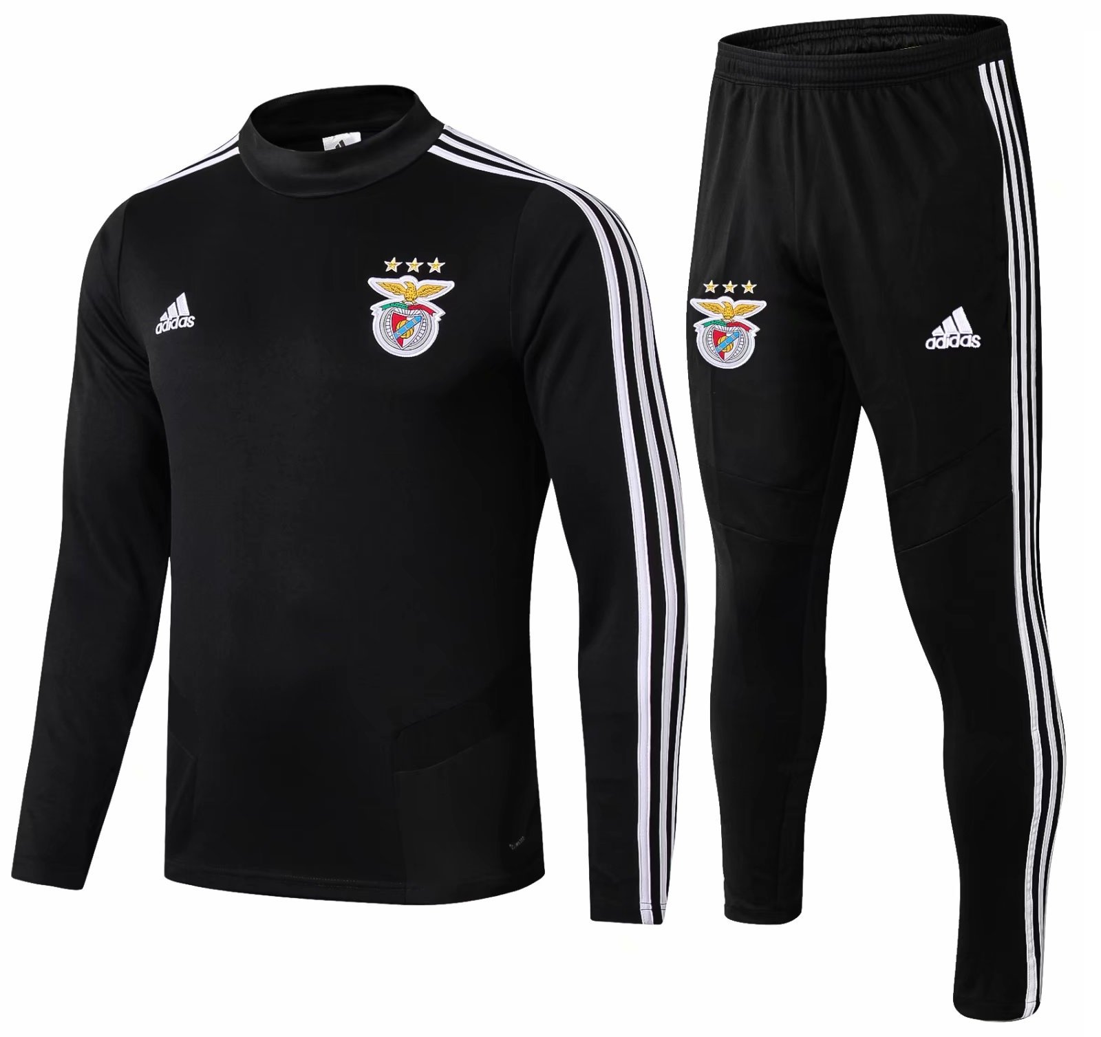 Kit treinamento oficial Adidas Benfica 2019 2020 Preto