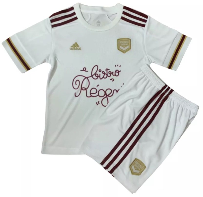 Kit infantil oficial Adidas Bordeaux 2020 2021 II jogador