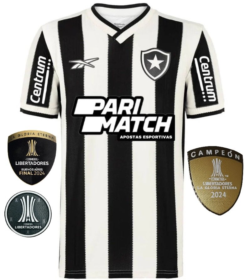 Camisa I Botafogo 2024 Reebok oficial Final Libertadores