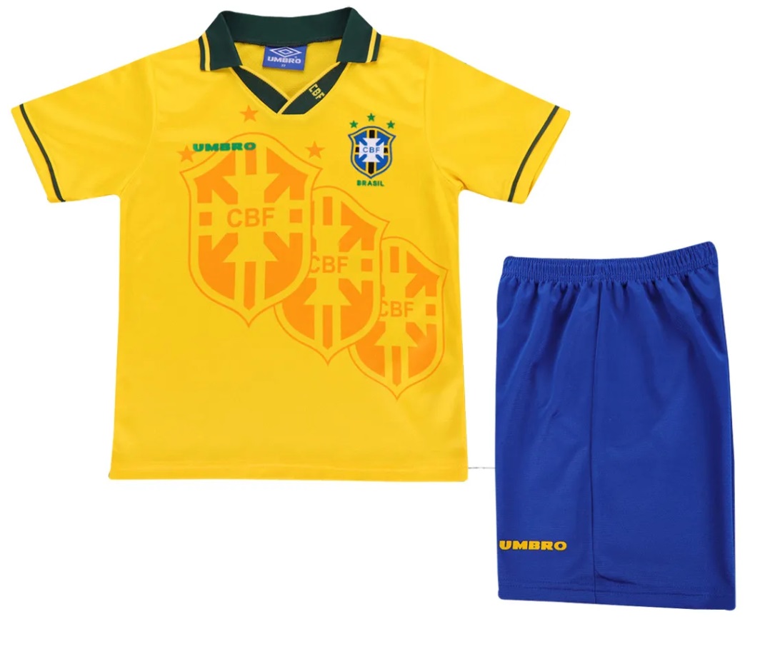 Kit infantil I Seleção do Brasil 1994 Umbro retro