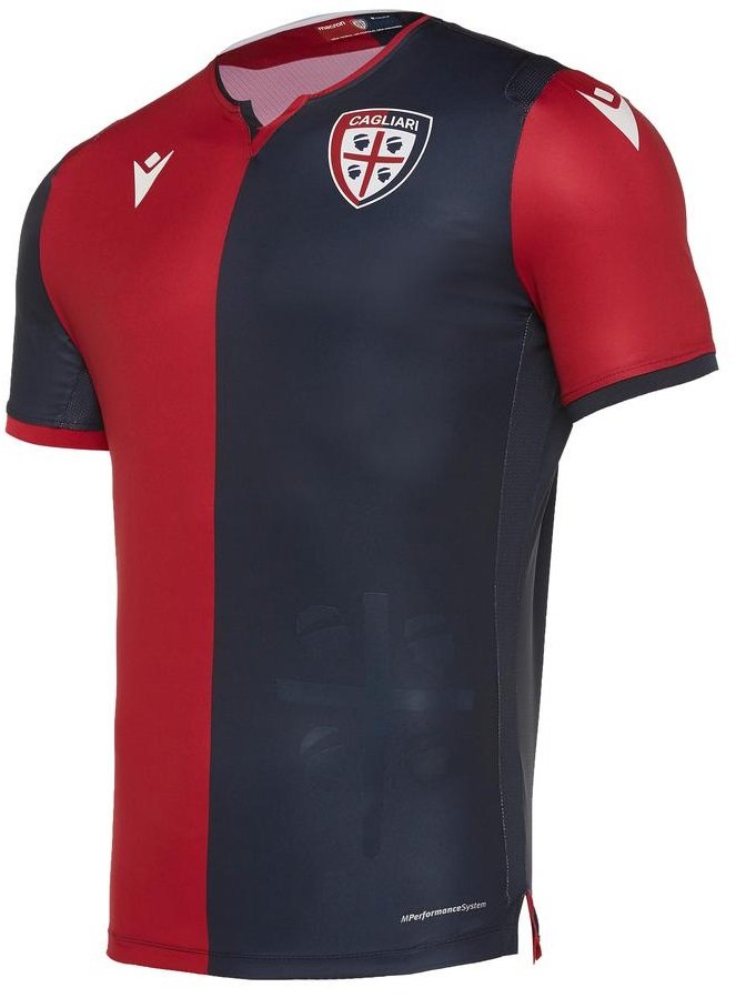Camisa oficial Macron Cagliari 2019 2020 I jogador