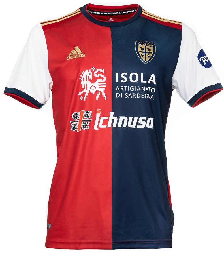 Camisa oficial Adidas Cagliari 2020 2021 I jogador