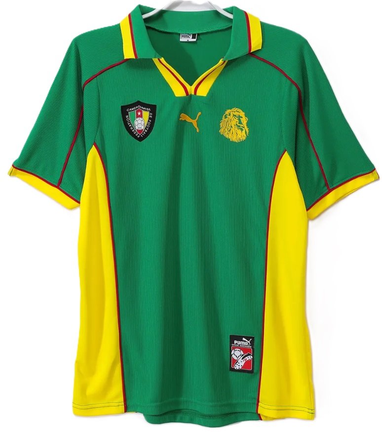 Camisa I Seleção de Camarões 1998 Adidas retro 