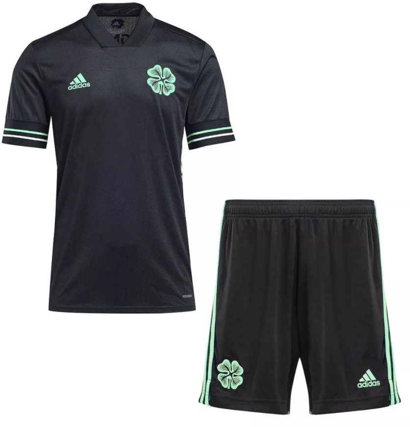 Kit infantil oficial Adidas Celtic 2020 2021 III jogador