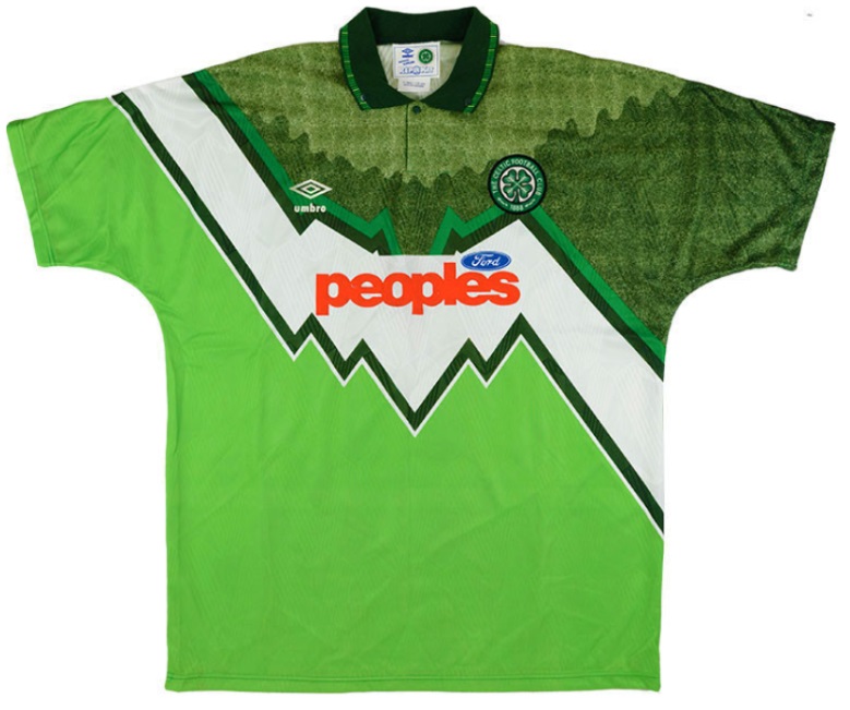 Camisa Retro Umbro Celtic 1991 1992 III jogador