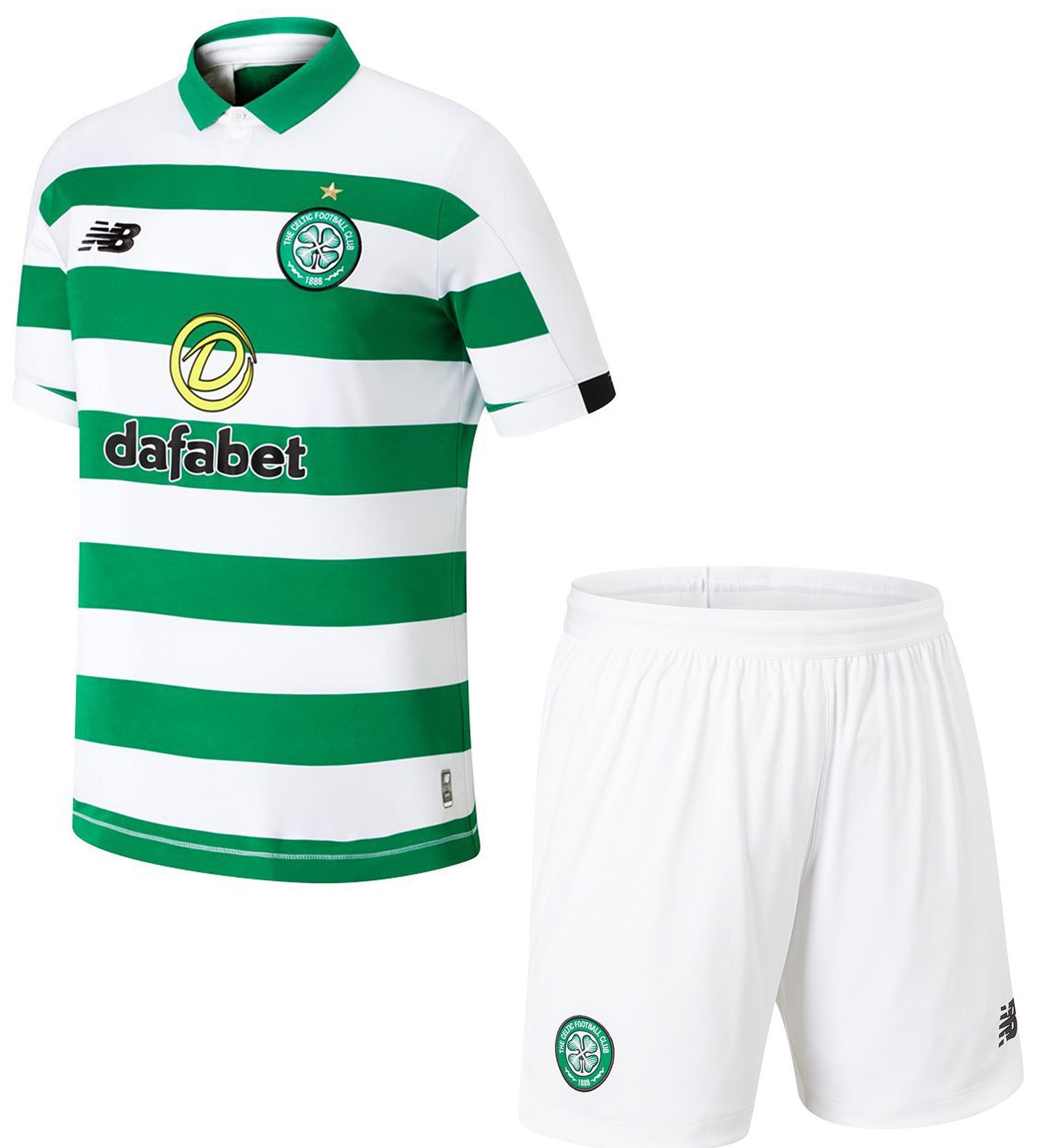 Kit infantil oficial New Balance Celtic 2019 2020 I jogador