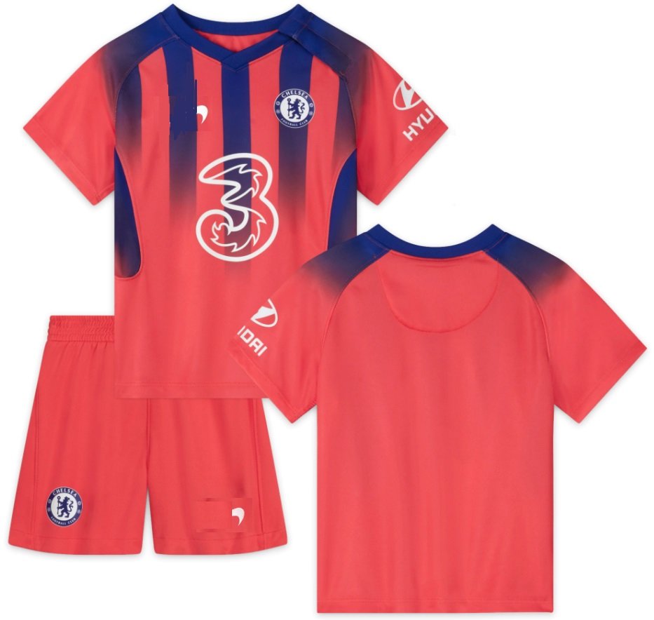 Kit infantil Chelsea 2020 2021 III Third  jogador