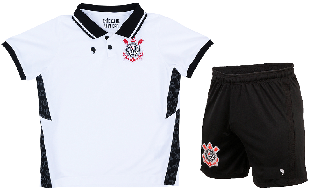 Kit infantil Corinthians 2020 2021 I Home jogador
