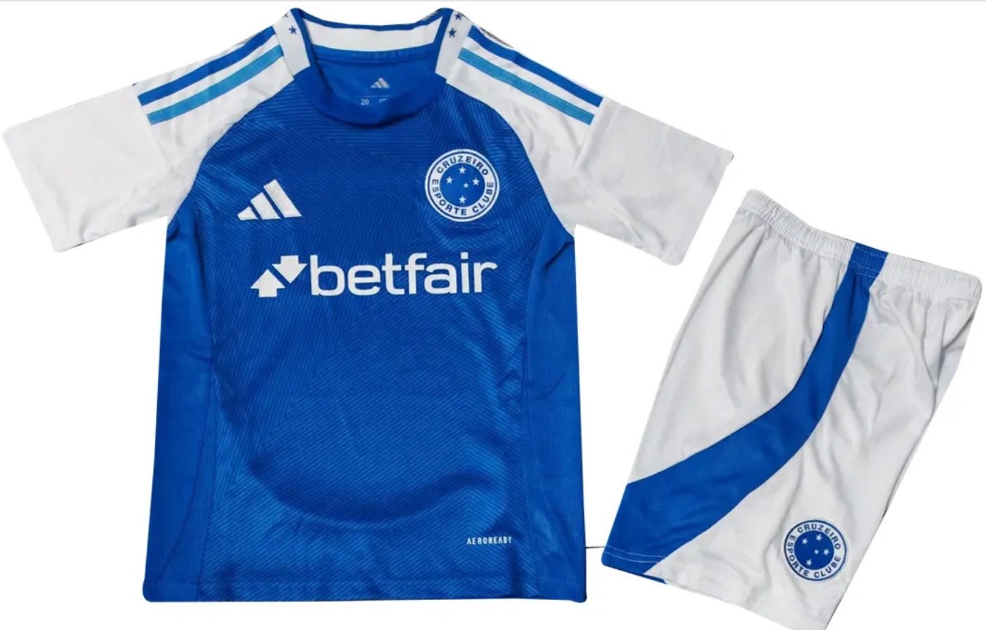 Kit infantil I Cruzeiro 2025 Adidas oficial 