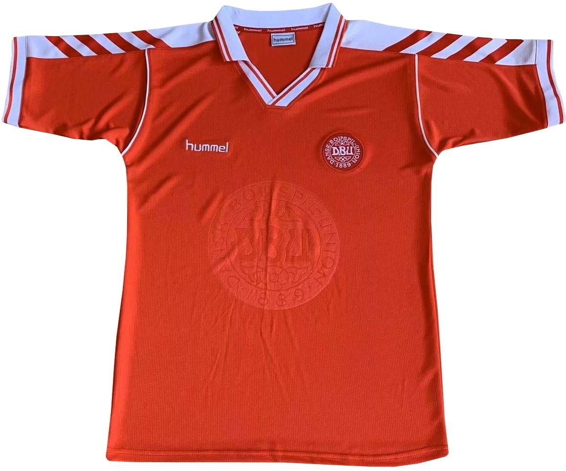 Camisa retro Hummel seleção da Dinamarca 1998 I jogador