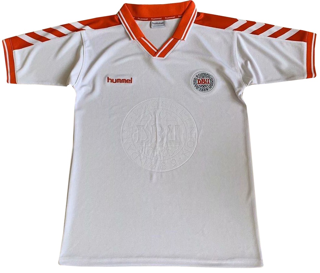 Camisa retro Hummel seleção da Dinamarca 1998 II jogador