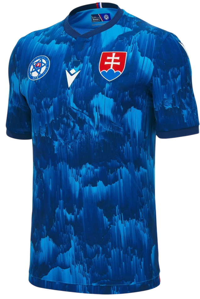 Camisa I Seleção da Eslovaquia 2026 2027 Macron oficial 