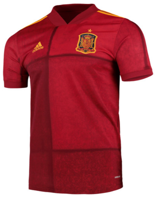 Camisa oficial Adidas seleção da Espanha 2020 2021 I jogador