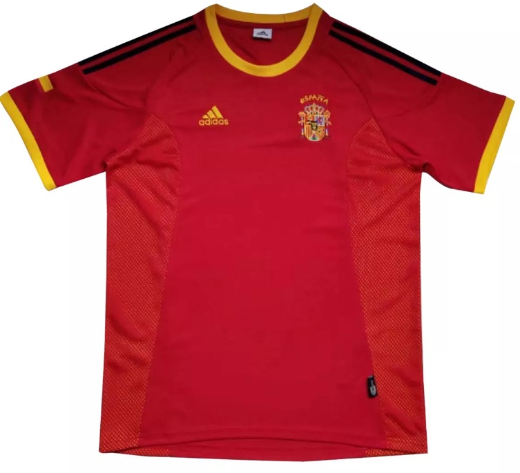 Camisa retro Adidas seleção da Espanha 2002 I jogador