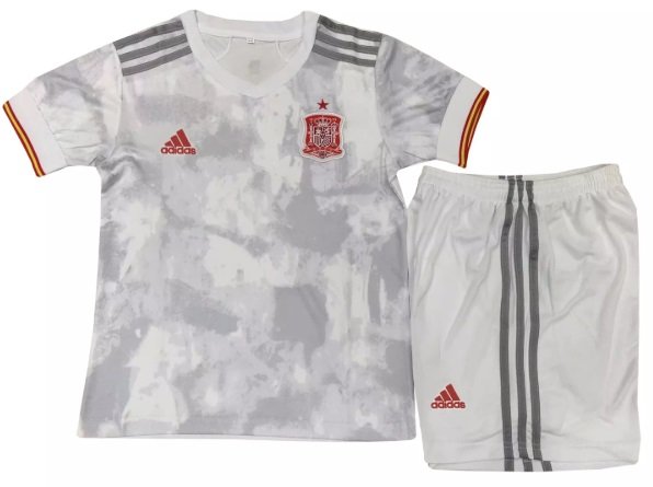 Kit infantil oficial Adidas seleção da Espanha 2020 2021 II jogador